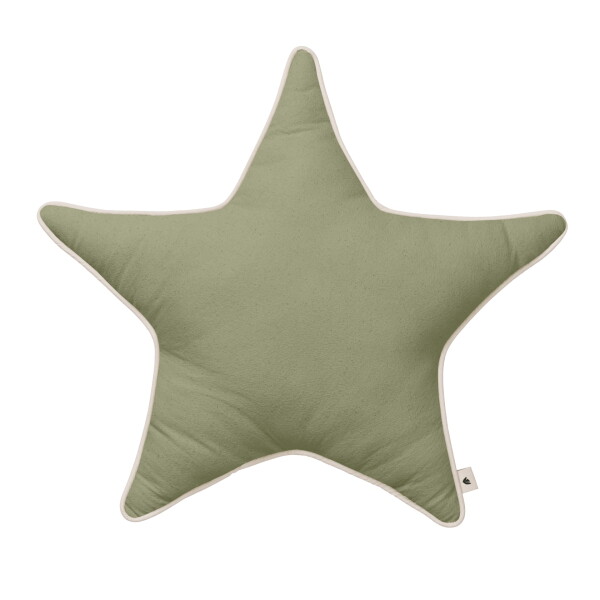 Ferm Living Dekorativní polštář Star Tea Green 48 cm, zelená barva, textil
