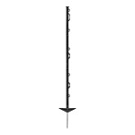 Plastový sloupek pro elektrický ohradník, délka 105 cm, 8 oček, černý