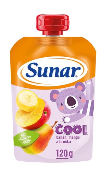 Sunar Cool ovocná kapsička hruška, banán, mango 12m+, 120g