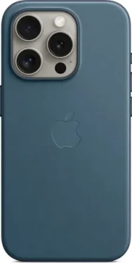 Apple z tkaniny FineWoven s MagSafe na iPhone 15 Pro, tichomořsky modré MT4Q3ZM/A
