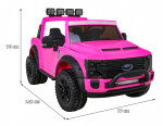 Mamido Elektrické autíčko Ford Super Duty 4x4 růžové