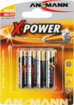 Ansmann X-Power / Baterie / AAA / alkalická / 1,5 V / 4 ks (5015653)