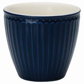 GREEN GATE Latte cup Alice Dark Blue 300 ml, modrá barva, keramika 300ml