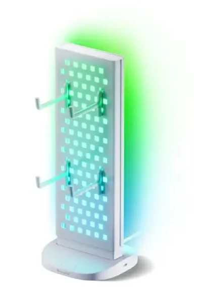 Nanoleaf Pegboard Desk Dock nabíjecí stanice bílá / 3x USB-C / USB-A / RGB / 15W (NL7602K0001A023)