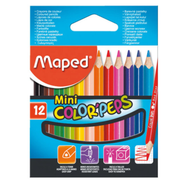 Maped - Pastelky trojhranné Color´ Peps MINI 12 ks