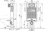 Alcadrain 1 - Set modul 3v1 Alcadrain AM115/1000 tlačítko bílé M370 Renovmodul AM115/1000-3:1 AM115-3:1
