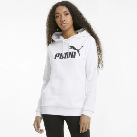 Dámská mikina Ess Logo W 586791 02 Bílá s potiskem - Puma bílá - vzor S