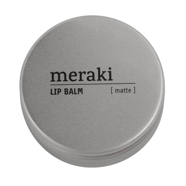 Meraki Přírodní balzám na rty Matte 20 ml, stříbrná barva, kov