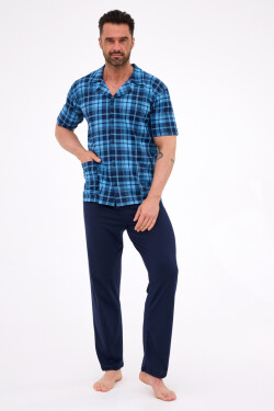 PÁNSKÉ PYŽAMO KR 318 BIG J/25 džínovina 4XL