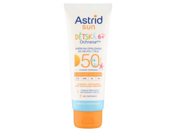 Astrid Sun Dětská ochrana plus krém na opalování na obličej i tělo SPF 50 75ml