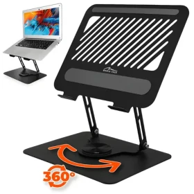 Media-Tech Laptop Stand ROTO MT2662 černá / Stojan pro notebook / nastavitelný / otočný / skládací / do 17" (MT2662)