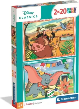 CLEMENTONI Puzzle Lví král a Dumbo