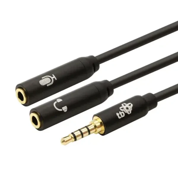 TB Touch Adaptér Jack 3,5mm M - 2x Jack 3,5mm F černá / Redukce / Audio (AKTBXAJ0P2J030B)