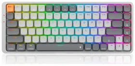 Redragon K652 Azure šedá / Bezdrátová herní klávesnice / mechanická / spínače red / USB / RF 2.4 GHz / Bluetooth / US (K652GG-RGB-PRO)