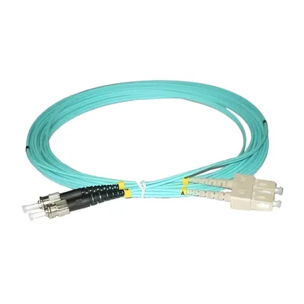 XtendLan FO patch ST-SC 2m / Optický patch kabel / 50/125 OM3 duplex / LS0H (FOP-STSC-D-2-50-OM3)