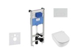 IDEAL STANDARD - ProSys Set předstěnové instalace, klozetu a sedátka Mio, tlačítka Oleas M2, Rimless, Slowclose, Antibak, chrom mat ProSys120M SP68