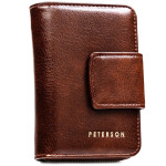 Trendy dámská koženková peněženka Peterson Geza, hnědá