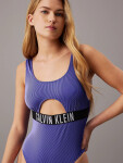 Dámské jednodílné plavky KW0KW02640 C86 modré - Calvin Klein XL