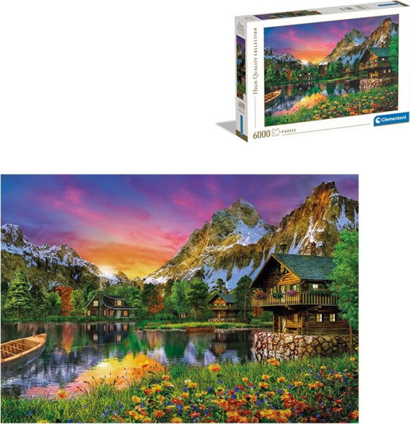 Puzzle Jezero v Alpách 6000 dílků - Clementoni