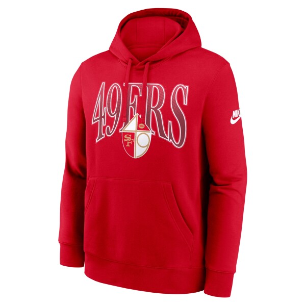 Nike Pánská mikina San Francisco 49ers NFL Throwback Full Blitz Club Hoodie Velikost: XL