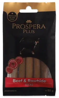 PROSPERA Plus Žvýkací tyčinka hovězí a kůže / Pro psy / 5 ks / 7,5 cm (1514-17080)