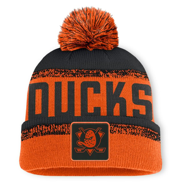 Fanatics Pánská zimní čepice Anaheim Ducks NHL Thrive Cuffed Pom Beanie