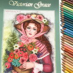 Victorian Grace, antistresové omalovánky s podpisem autorky, Lenka Filonenko