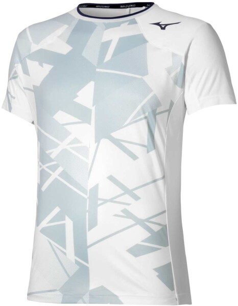 Mizuno Daybreakers Shadow Graphic SS Tee M White Gray - Běžecké tričko Mizuno DB Shadow Graphic SS Tee 62GAC50170 Velikost textilu: M