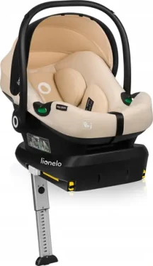 LIONELO Autosedačka se základnou Astrid i-Size 40-87cm Beige Sand (LO-ASTRID I-SIZE SET BEIGE SAN)