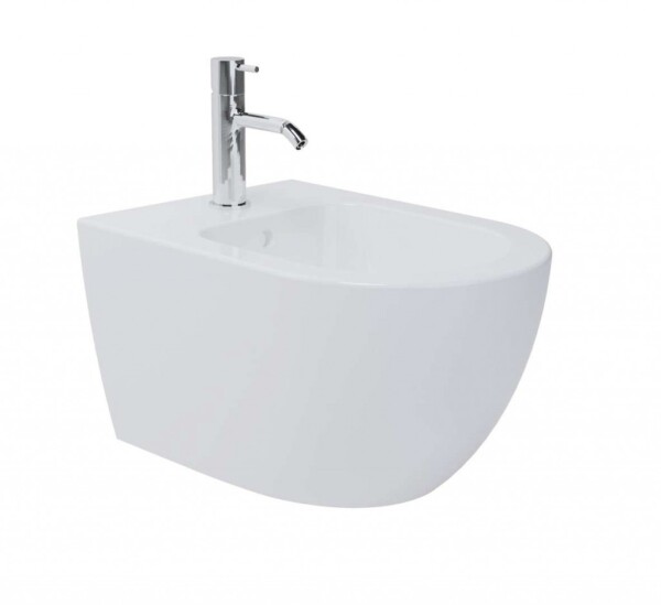 Kielle - Oudee Závěsný bidet, s přepadem, s otvorem pro baterii, bílá 30302000