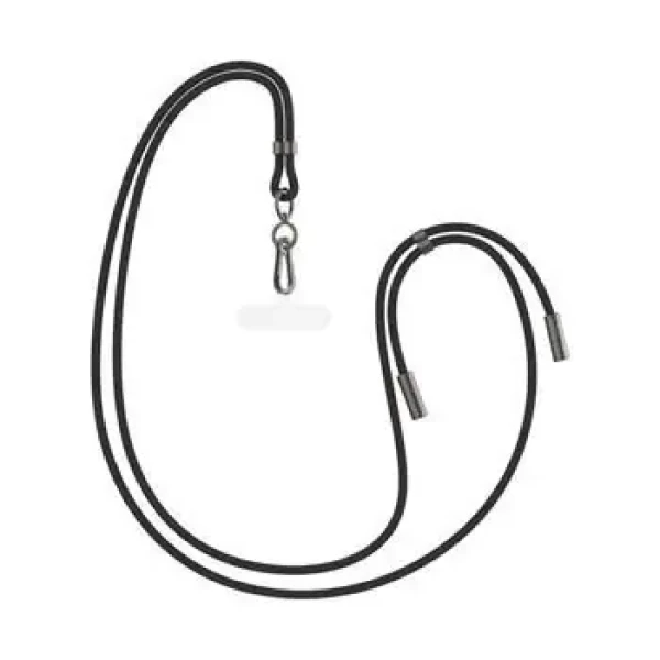 FIXED Opletený kabel Neck Cable pro telefony se zadním krytem s konektory USB-C/USB-C 1.6m PD 60W 480Mbps černý (FIXDN-BK)