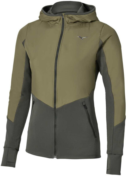 Běžecká bunda Mizuno Active Warmalite Hybrid Full Zip Hooded Long Sleeve Top J2GCD70138 Velikost textilu: L
