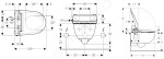 GEBERIT - AquaClean Elektronický bidet s keramikou, Rimfree, SoftClosing, alpská bílá 146.135.11.1