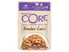 Wellness Core Cat Tender krůta a kachna v omáčce Kapsička 85g (076344116646)