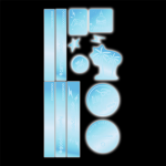 Reflexní samolepky coocazoo StickyRicky - Blue