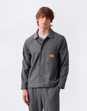 Service Works Flannel FOH Jacket Charcoal XL