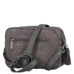 Semišová dámská crossbody kabelka Daniela, šedá