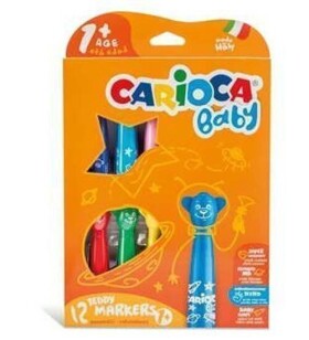 CARIOCA dětské fixy Baby Teddy 12 ks