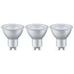 Paulmann 28581 LED Energetická třída (EEK2021) G (A - G) GU10 4 W teplá bílá (Ø x v) 51 mm x 55 mm 3 ks