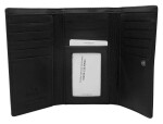 Dámské peněženky Dámská kožená peněženka 55020 CIS 3559 B černá jedna velikost