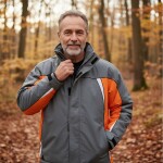 Bunda ODESSA PAD šedo-oranžová L šedo-oranžová