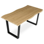 Jídelní stůl 160x90cm, mdf, divoký dub, HT-F4216 OAK