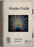 Wooden puzzle Charming peacock A3