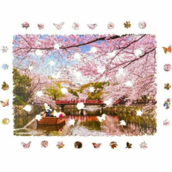 Unidragon dřevěné puzzle Sakura velikost