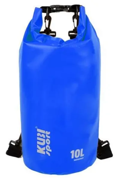 KUBIsport Lodní vak 10 l modrý / Lodní vak / Vodotěsný / Kemping a vodní sporty (05-BA10K-MO)