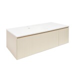 Koupelnová skříňka s umyvadlem Naturel Austen 120x35x52 cm beige mat Naturel Austen120BG AUSTEN120BG