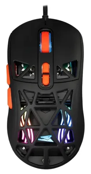 Baracuda Seal černá / Herní myš / Optický senzor / 12800 DPI / RGB / 7 tlačítek / USB (SEAL)