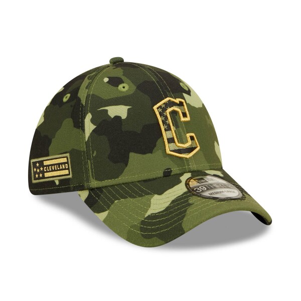 New Era Pánská kšiltovka Cleveland Guardians MLB 2022 Armed Forces 39THIRTY Flex Velikost: S/M