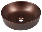SAPHO - PRIORI keramické umyvadlo na desku, Ø 41,5cm, měď PI040