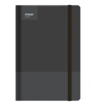 Blok A5, 100l, 80g, linkovaný - Casual Black s gumou
